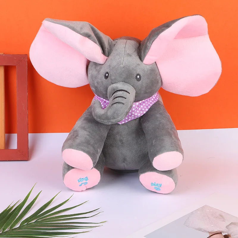 Peekaboo Elephant Electric Plush Toy