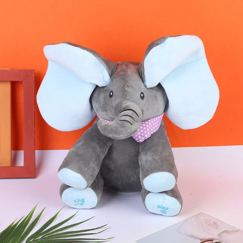Peekaboo Elephant Electric Plush Toy