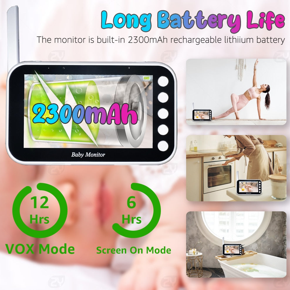 VisionGuard™ Baby Monitor with 1000ft Range
