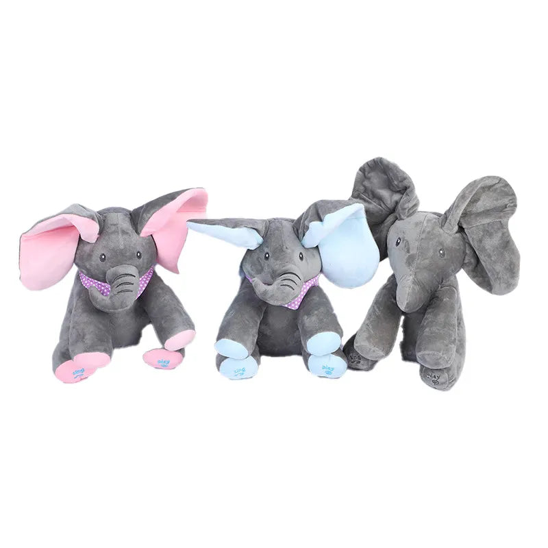 Peekaboo Elephant Electric Plush Toy