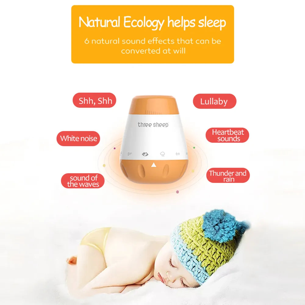 SereneLullaby™ Smart Sensor Soother: The Ultimate White Noise & Melody Companion for Babies