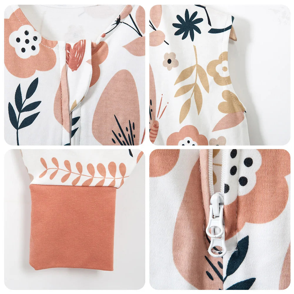SweetDreams™ Cotton Sleepsack: Summer Vest for Kids 1-6 Years with Fresh Grass Print