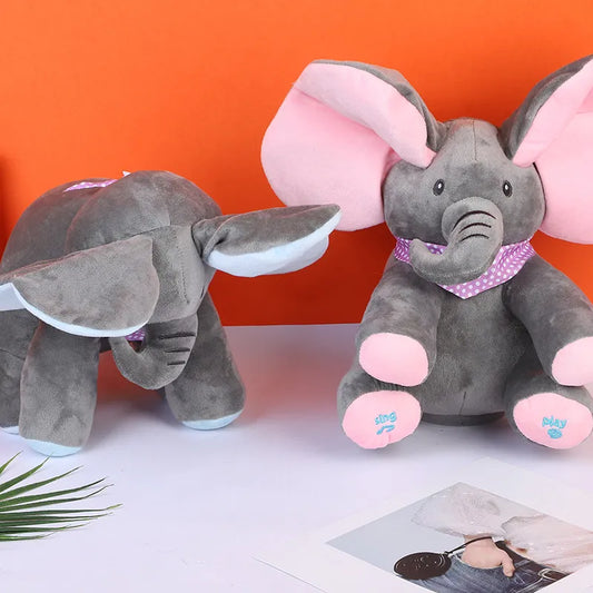 Peekaboo Elephant Electric Plush Toy