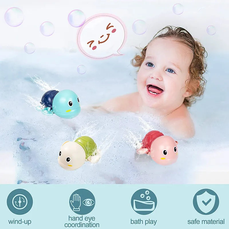 AquaPals™ - Playful Wind-Up Swimming Bath Toys for Children