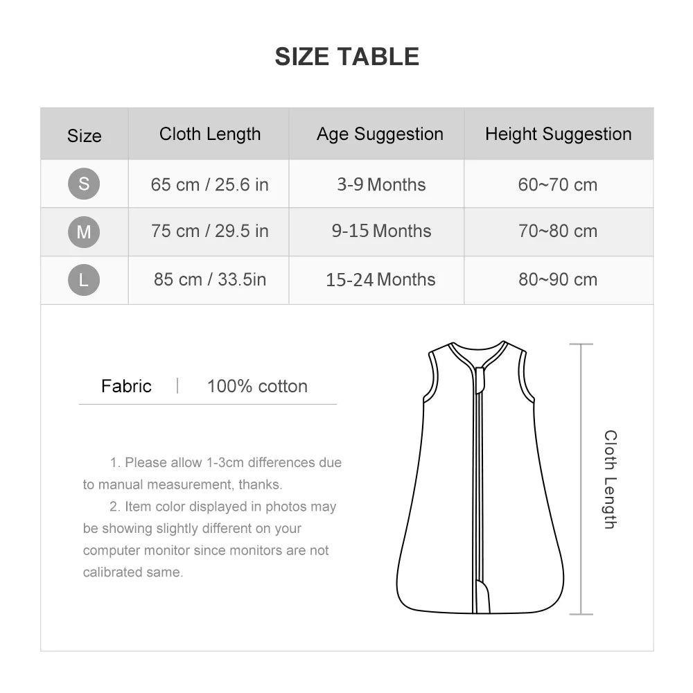 BreezyNap™ Sleep Sack - Cozy & Lightweight Summer Slumber Vest for Infants (3-24M)