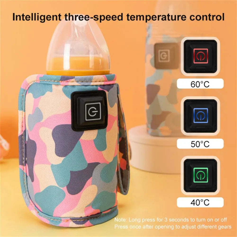 EasyWarm USB Portable Bottle Warmer: Insulated Travel Bag for Baby Nursing