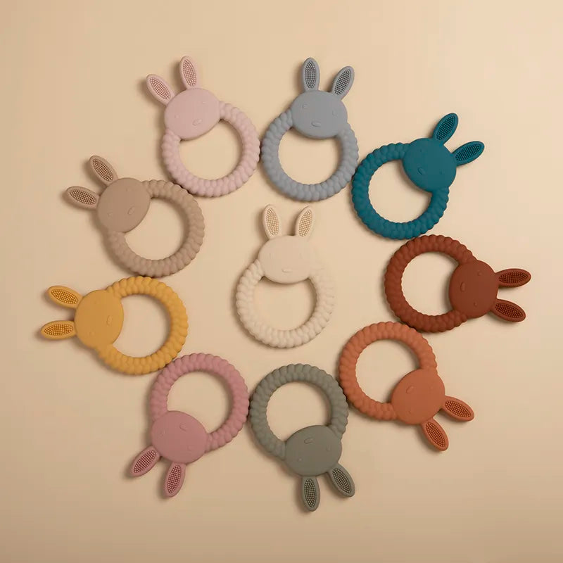 BunnyBite™ Silicone Teether: Safe & Soothing Rabbit Teething Toy