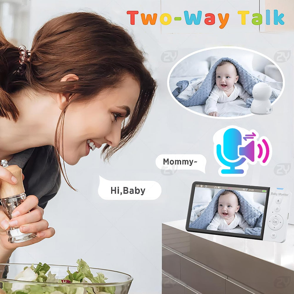 WatchfulGuard™ 5.0-Inch Wireless Video Baby Monitor