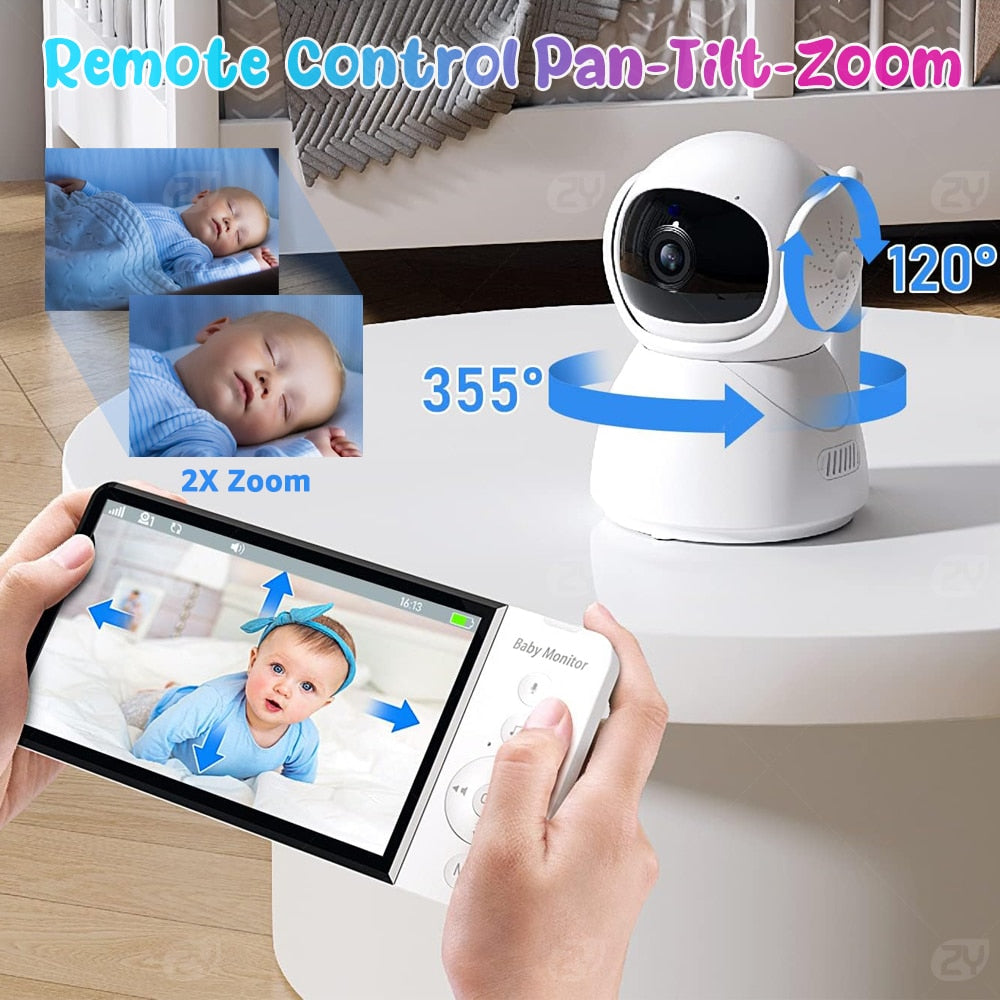 WatchfulGuard™ 5.0-Inch Wireless Video Baby Monitor