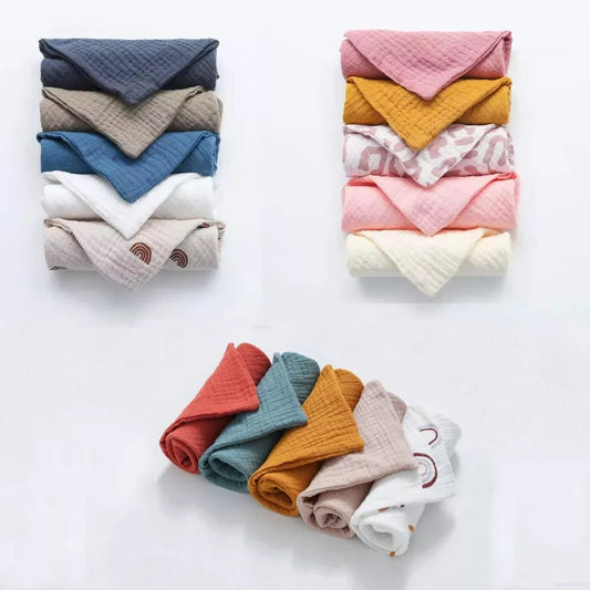 SoftTouch Baby Cotton Square Towels (5 Pack)