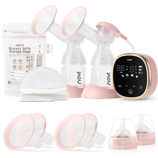 EfficienC™ Double Electric Breast Pump - 4 Modes, 9 Levels, Complete Milk Expression Set