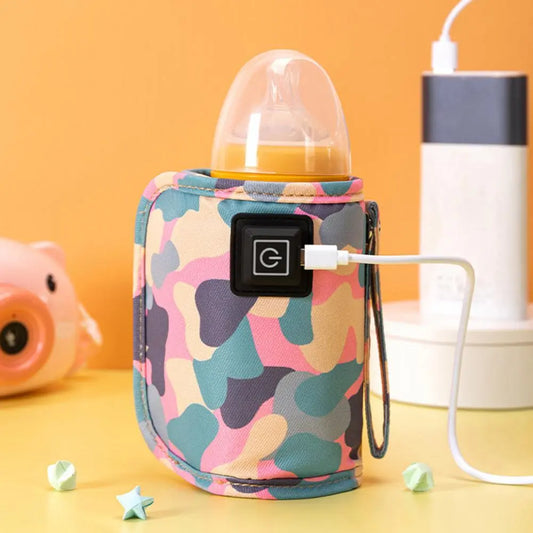 EasyWarm USB Portable Bottle Warmer: Insulated Travel Bag for Baby Nursing